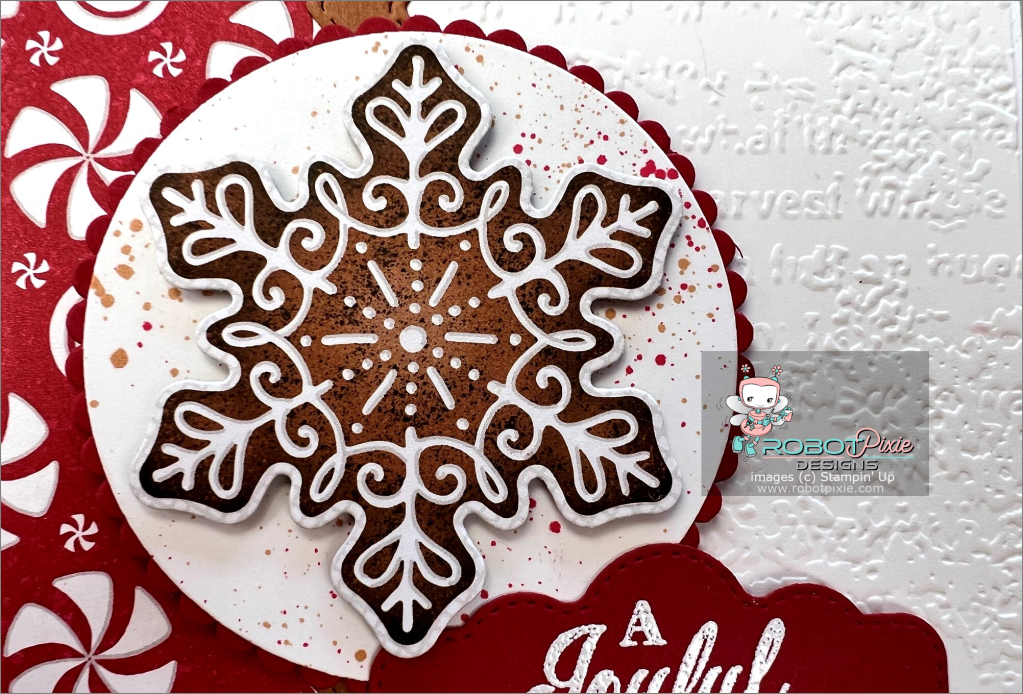 Stampin' Up Gingerbread & Peppermint card by Trisha Magnus